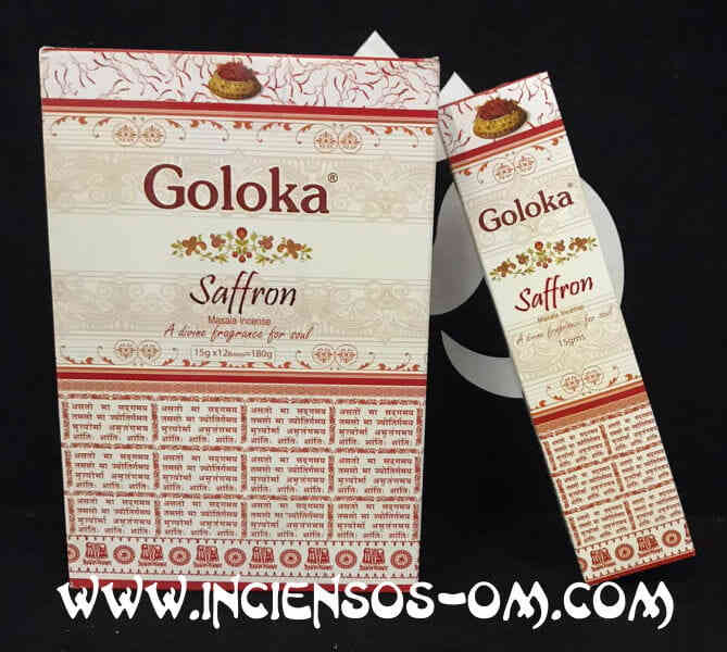 Incienso Goloka Premium Azafrán
